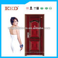 Double porte feuille Design en acier de sécurité porte avec fenêtre supérieure KKDFB-8010 de Chine Top 10 marque